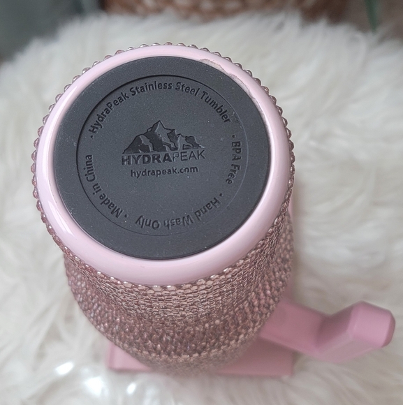 Hydrapeak Pink and Silver Rhinestone 40 OZ Tumbler - Picture 5 of 7